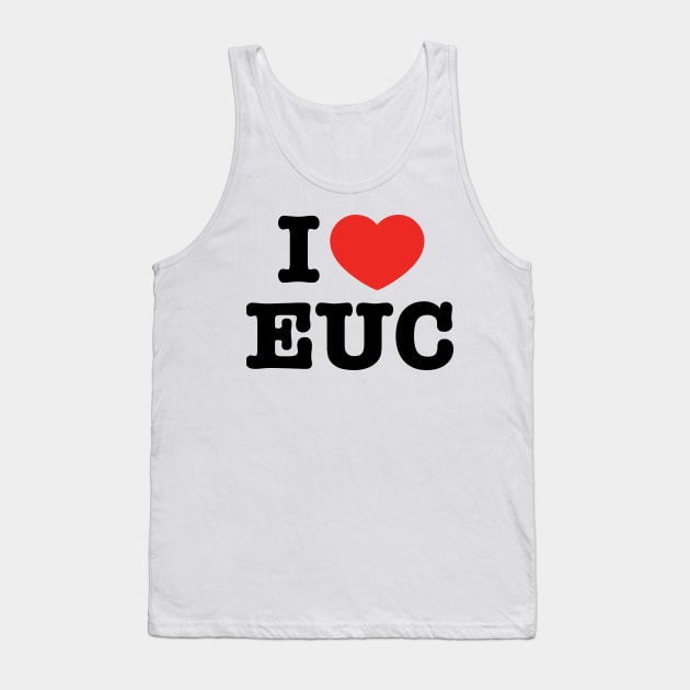 I Love EUC Electric Unicycle Cool Tank Top by AimArtStudio